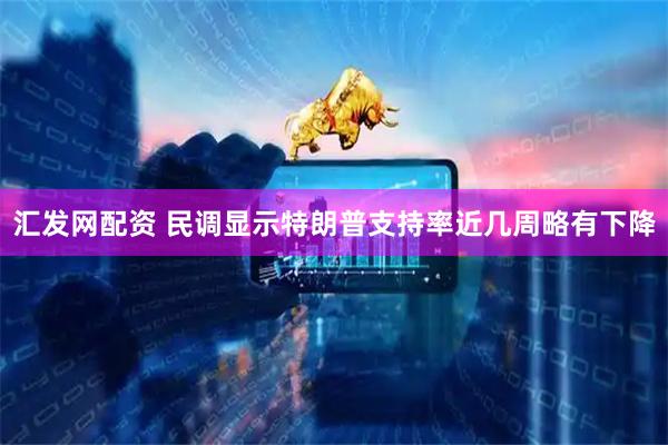 汇发网配资 民调显示特朗普支持率近几周略有下降