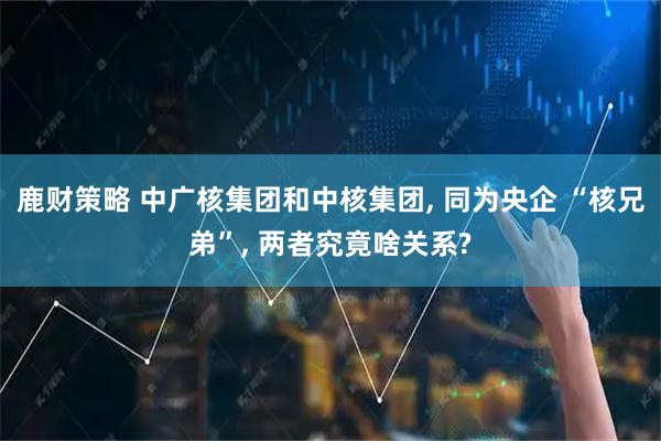 鹿财策略 中广核集团和中核集团, 同为央企 “核兄弟”, 两者究竟啥关系?