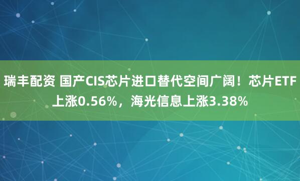 瑞丰配资 国产CIS芯片进口替代空间广阔！芯片ETF上涨0.56%，海光信息上涨3.38%