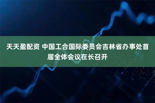 天天盈配资 中国工合国际委员会吉林省办事处首届全体会议在长召开